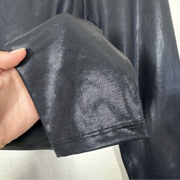 Beyond the Bump Coated Maternity Leggings in Black Size S - Picture 7 of 13